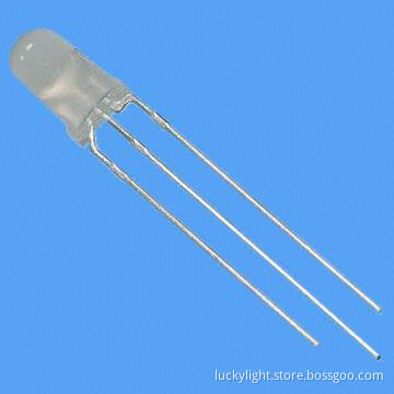 5mm Bi-color 3-pin LED Lamp, 590nm Yellow, 570nm Yellow Green